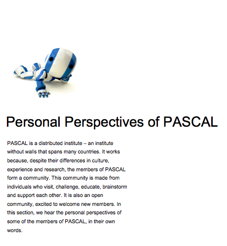 Personal Perspectives